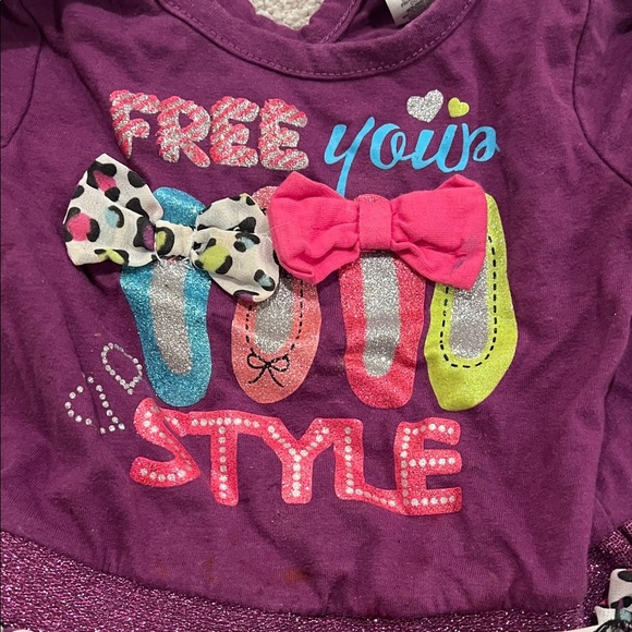 Good🎉 condition BUSTER BROWN Purple Kids Shirt with Black Sleeves-24 months - Picture 2 of 9